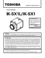 Предварительный просмотр 1 страницы Toshiba IK-SX1 Instruction Manual