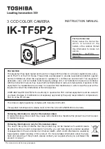 Toshiba IK-TF5P2 Instruction Manual предпросмотр