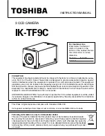 Предварительный просмотр 1 страницы Toshiba IK-TF9C Instruction Manual