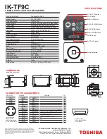 Предварительный просмотр 2 страницы Toshiba IK-TF9C Specifications