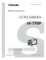 Preview for 1 page of Toshiba IK-TF9P Service Manual