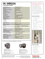 Preview for 2 page of Toshiba IK-WB02A - PoE Network Camera Specifications