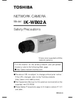 Preview for 1 page of Toshiba IK-WB02A - PoE Network Camera User Manual