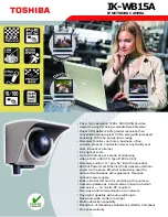 Предварительный просмотр 1 страницы Toshiba IK-WB15A - IP Network Camera Specifications