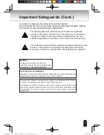 Предварительный просмотр 7 страницы Toshiba IK-WD05A Quick Start Manual And Important Safeguards