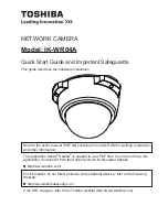 Toshiba IK-WR04A Quick Start Manual preview