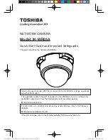 Toshiba IK-WR05A Quick Start Manual And Important Safeguards preview