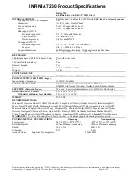 Preview for 4 page of Toshiba Infinia 7260 Specification Sheet