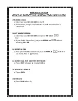 Предварительный просмотр 2 страницы Toshiba IP-PBX DIGITAL TELEPHONE Simplified User Manual