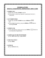 Preview for 2 page of Toshiba IP-PBX DIGITAL TELEPHONE Simplified User Manual