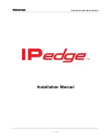 Toshiba IPedge Installation Manual preview