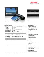 Preview for 2 page of Toshiba JOURNEE scan PA3712D-1ETC Specifications