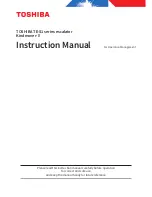 Preview for 1 page of Toshiba Kindmover-II Instruction Manual