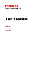 Toshiba KIRA Series User Manual preview