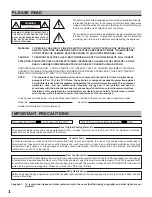 Предварительный просмотр 2 страницы Toshiba kV-9960A Instruction Manual