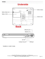 Preview for 6 page of Toshiba L15-S104 Specifications