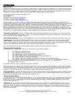 Preview for 3 page of Toshiba L25 S121 - Satellite - Celeron M 1.6 GHz Specifications