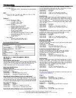 Preview for 2 page of Toshiba L25-S1217 Specifications