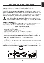 Предварительный просмотр 5 страницы Toshiba L2546DG User Manual