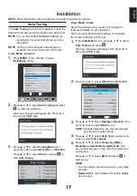 Предварительный просмотр 17 страницы Toshiba L2546DG User Manual