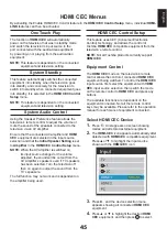 Предварительный просмотр 47 страницы Toshiba L2546DG User Manual