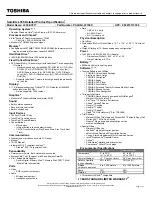 Preview for 1 page of Toshiba L355-S7817 - Satellite - Pentium Dual Core 1.86 GHz Specifications