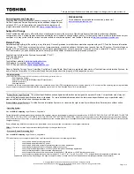 Preview for 2 page of Toshiba L505-S5966 - Satellite - Pentium 2 GHz Specifications