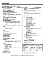 Preview for 1 page of Toshiba L505D-ES5025 Specifications