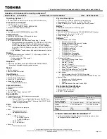 Preview for 1 page of Toshiba L515 S4925 - Satellite - Pentium 2.1 GHz Detailed Product Specification