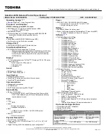 Preview for 1 page of Toshiba L645D-S4053 Specifications