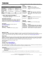 Preview for 2 page of Toshiba L645D-S4100 Specifications