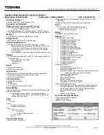 Toshiba L650D-ST2N01 Specifications preview