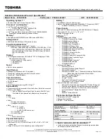 Toshiba L655-S5058 Specifications preview