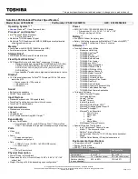 Preview for 1 page of Toshiba L655-S5099 Specifications