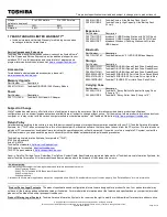 Preview for 2 page of Toshiba L655-S5099 Specifications