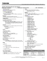 Toshiba L655-S5101 Specifications preview