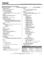 Toshiba L655-S5107 Specifications preview