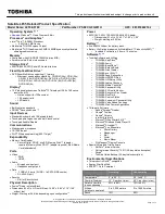 Preview for 1 page of Toshiba L655-S5160 Specifications