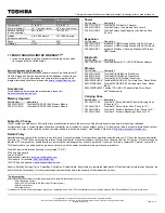 Preview for 2 page of Toshiba L655-S5163 Specifications