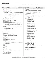 Preview for 1 page of Toshiba L655-S5165 Specifications