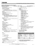 Preview for 1 page of Toshiba L655D-S5055 Specifications