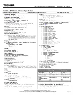 Preview for 1 page of Toshiba L655D-S5093 Specifications