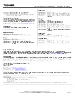 Preview for 2 page of Toshiba L670-ST3NX2 Specifications