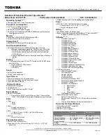 Toshiba L675-S7108 Specifications preview