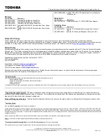 Preview for 2 page of Toshiba L675-S7110 Specifications