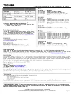 Preview for 2 page of Toshiba L675D-S7050 Specifications