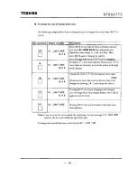 Preview for 87 page of Toshiba LF434 Instruction Manual