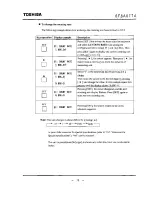 Preview for 74 page of Toshiba LF494 Instruction Manual