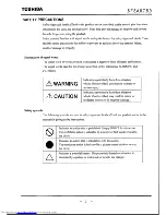 Preview for 3 page of Toshiba LF502 Instruction Manual