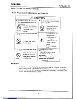 Preview for 5 page of Toshiba LF502 Instruction Manual